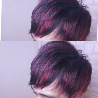 メンズ カラー JIL BLAN 京都所属・RU RIのヘアスタイル