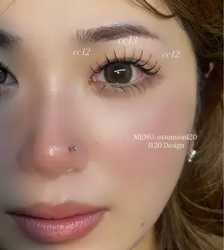 マツエク・マツパ NORA senaのマツエク・マツパデザイン