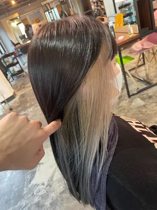 セミロング カラー La fith hair ray所属・メンズ/パーマ/ ブリーチ/KAITOのヘアスタイル