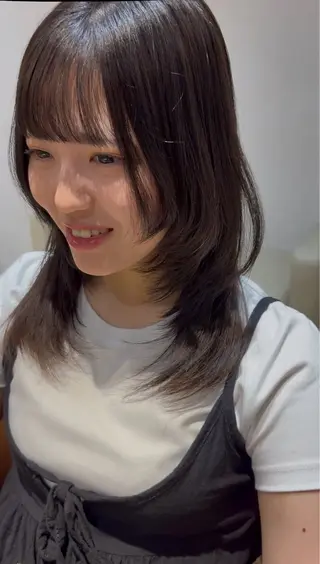 ミディアム あいり 福岡美容師のヘアスタイル