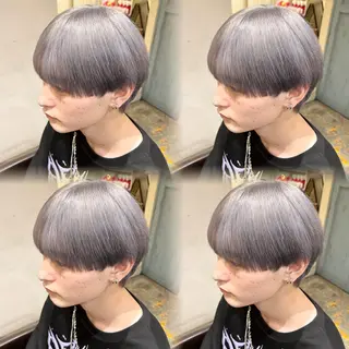 カラー メンズ 🦋REISA🦋 エクステ×ハイトーンのヘアスタイル