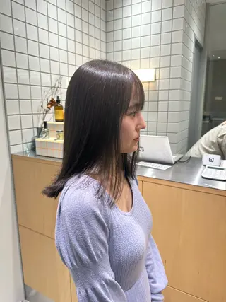セミロング 🍇透明感カラー/ カットひかる🍒のヘアスタイル