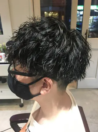 ショート パーマ メンズ 🦩パーマン🦩佐藤 航太のヘアスタイル