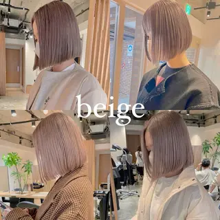 カラー green machida所属・暖色・ベージュ♡ nanoha itoのヘアスタイル