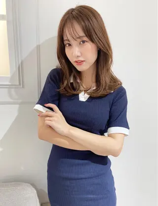 ミディアム CARE UMEDA所属・隅野 恭生のヘアスタイル