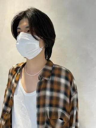 ミディアム メンズ 若林 良のヘアスタイル