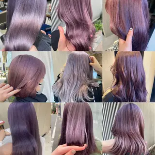 セミロング カラー ヘアアレンジ アンククロス渋谷【ANKH CROSS】所属・韓国ヘア┊︎レイヤー ┊︎haruka🌙のヘアスタイル