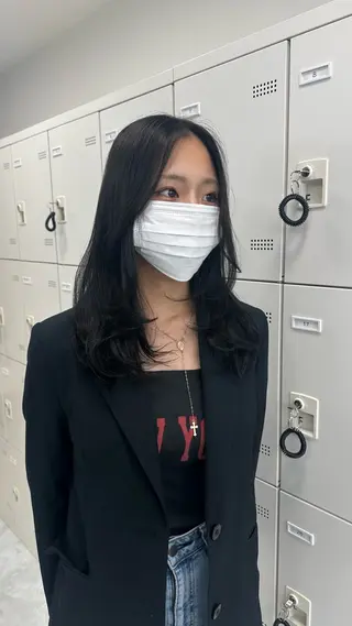 セミロング カラー ガーリーstyle ❤︎misaki🏹のヘアスタイル