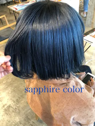 カラー ハイトーン/レイヤー /ケアブリーチ石川治のヘアスタイル