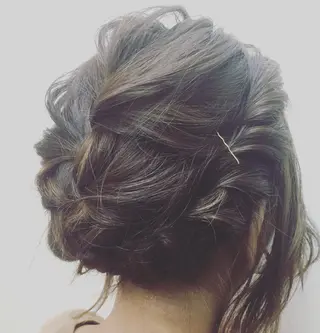 ミディアム ヘアアレンジ 菅 翔太のヘアスタイル