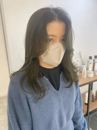 ミディアム ちばた/レイヤー 似合わせ/大阪中津のヘアスタイル