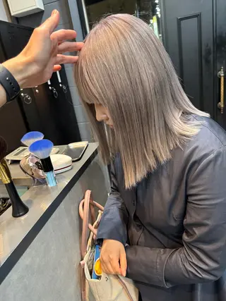 ミディアム 田中 聖也のヘアスタイル