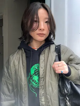 ミディアム siki hinaのヘアスタイル