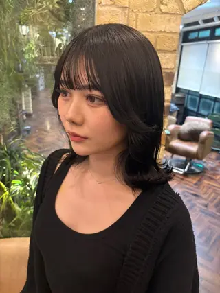 ミディアム monan新宿店所属・新宿/髪質改善✨ 透明感カラー/須田のヘアスタイル