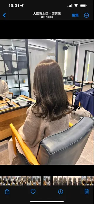 ミディアム カラー 韓国×髪質改善カラー 💎hinaのヘアスタイル