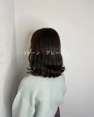 セミロング メンズバレイヤージュ 斉藤春のヘアスタイル