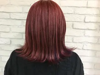 ミディアム カラー 横浜🍒ルーツカラー エクステ／RIEのヘアスタイル