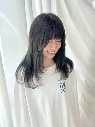 ロング りおな/エクステ /ミルクティーカラーのヘアスタイル