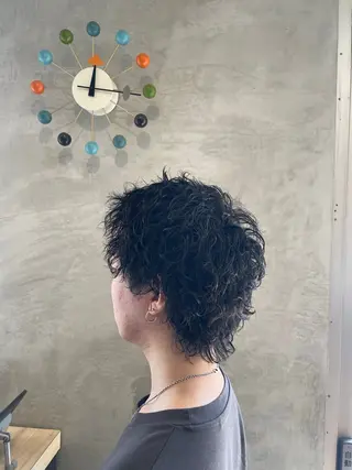 ショート 柏/シャドウパーマ/ ナチュラル/颯寿のヘアスタイル