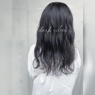 セミロング カラー 川越 輝梨奈のヘアスタイル