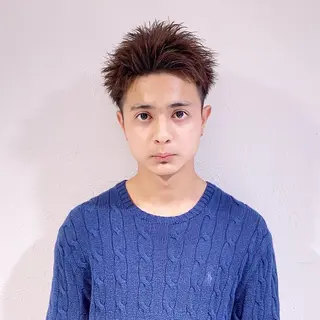 ショート カラー パーマ メンズ 【メンズサロン】 BLUCK 横浜のヘアスタイル