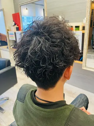 パーマ メンズ メンズ特化/パーマ/ フェードWATARUのヘアスタイル