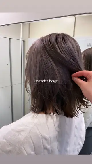 カラー ボブ/透明感 カラー /風花のヘアスタイル