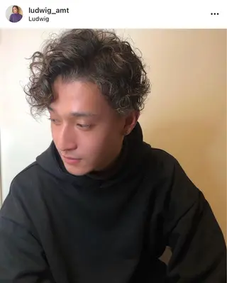 ショート パーマ メンズ 永井 亜実のヘアスタイル