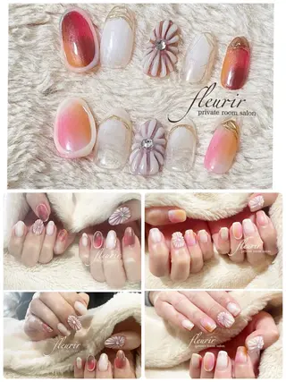 ネイル フルリール 【プライベートサロンのネイルデザイン