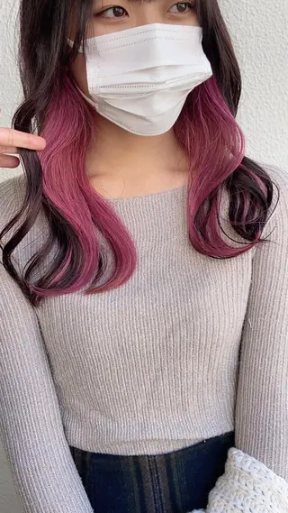 ロング カラー ヘアアレンジ salowin新宿East3階所属・艶美髪/髪質改善 /縮毛矯正/木元渓太のヘアスタイル