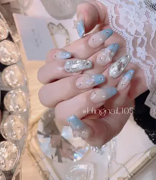 ネイル 23時まで❤︎韓国、 ワンホンネイルのネイルデザイン