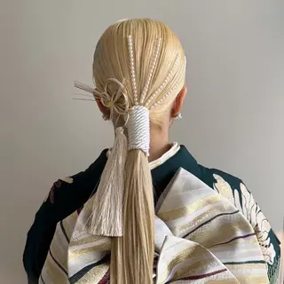 ヘアアレンジ ハイトーン特化 pepe🎀のヘアスタイル