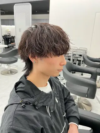 ミディアム パーマ メンズ トレンド/レイヤー うる艶🪞CANDYのヘアスタイル