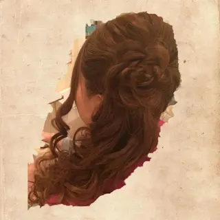 ロング ヘアアレンジ Hair set RUUNAのヘアスタイル