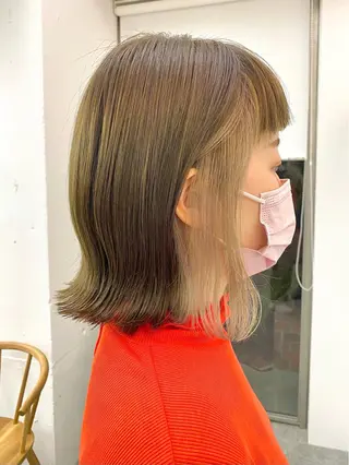 ミディアム カラー ヘアアレンジ 💫お呼ばれヘア💫 men's✨ともえ✨のヘアスタイル