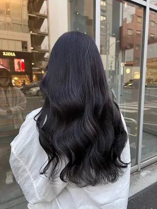 ロング カラー 須田 柚希のヘアスタイル