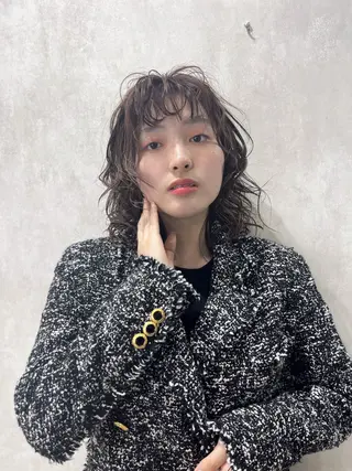 ミディアム 池袋/似合わせ/縮毛 髪質改善【ugen】のヘアスタイル