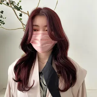 ロング カラー 【韓国ヘア・ネイル】 HINATA🍒のネイルデザイン