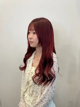 ロング カラー キルンサンピアン所属・ナチュラルカラー 児玉優香のヘアスタイル