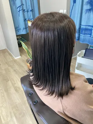 セミロング カラー Hair room Leaのヘアスタイル