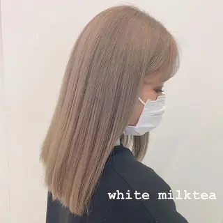 ミディアム カラー 💗🤍透明感カラー 🤍💗kanonのヘアスタイル