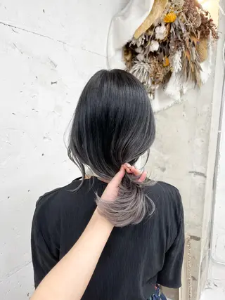 ミディアム カラー Noele hair atelier(ノエルヘアアトリエ)所属・北上ゆい/個性派/ ナチュラルアレンジのヘアスタイル