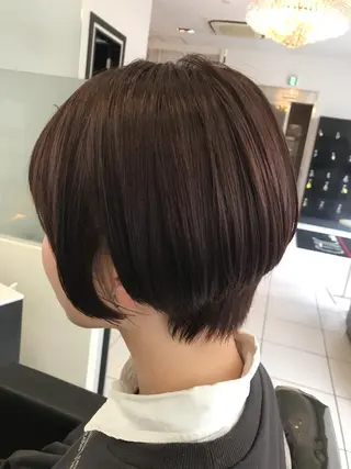 ショート カラー YASU🍎CUT 赤系カラー/ヘアケアのヘアスタイル