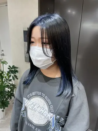 セミロング カラー _WHITE 天神店 YUMEKA🐻のヘアスタイル