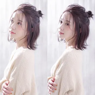 ミディアム ヘアアレンジ Maria Satoのヘアスタイル