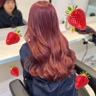 ロング カラー ヘアアレンジ キッズ 愛されカラー🩷 はるなのヘアスタイル