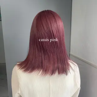 ミディアム カラー ハイトーン/ボブ /HBL/AYUNAのヘアスタイル