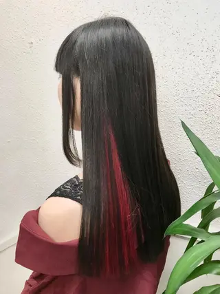 ロング カラー 韓国　縮毛矯正 髪質改善　木村のヘアスタイル