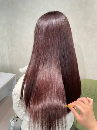 セミロング カラー ナチュラル透明感🌱 小山美樹子のヘアスタイル