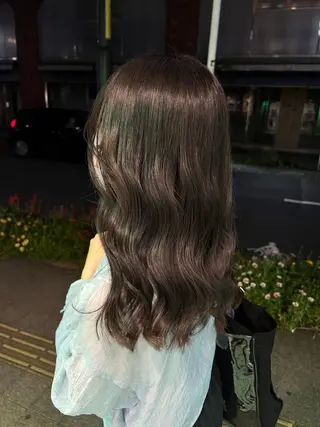 セミロング カラー 🌞レイヤー×カラー 前川那津美🌞のヘアスタイル